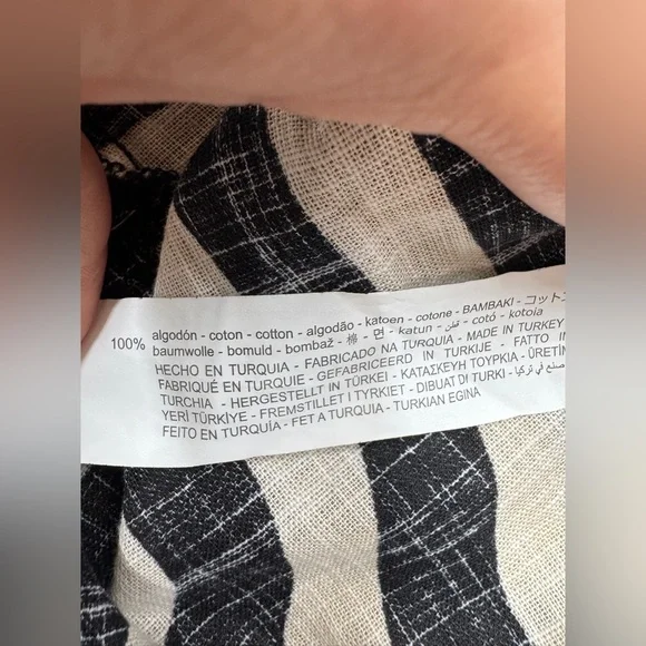Zara Black and White Zebra Print Blouse - Picture 10 of 10